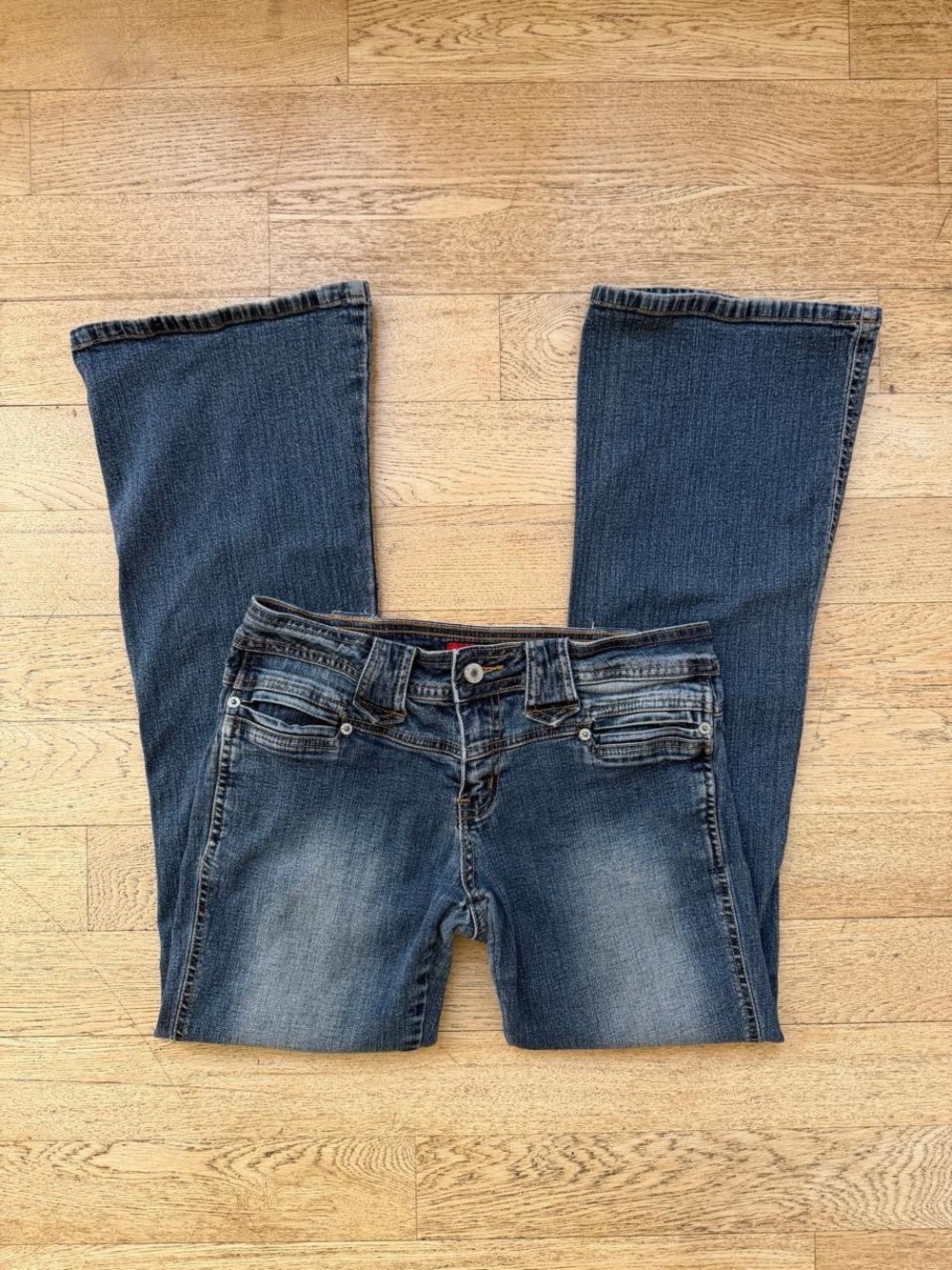Y2K Low Rise Denim Jag Jeans Medium Wash Flare Jeans Bootcut